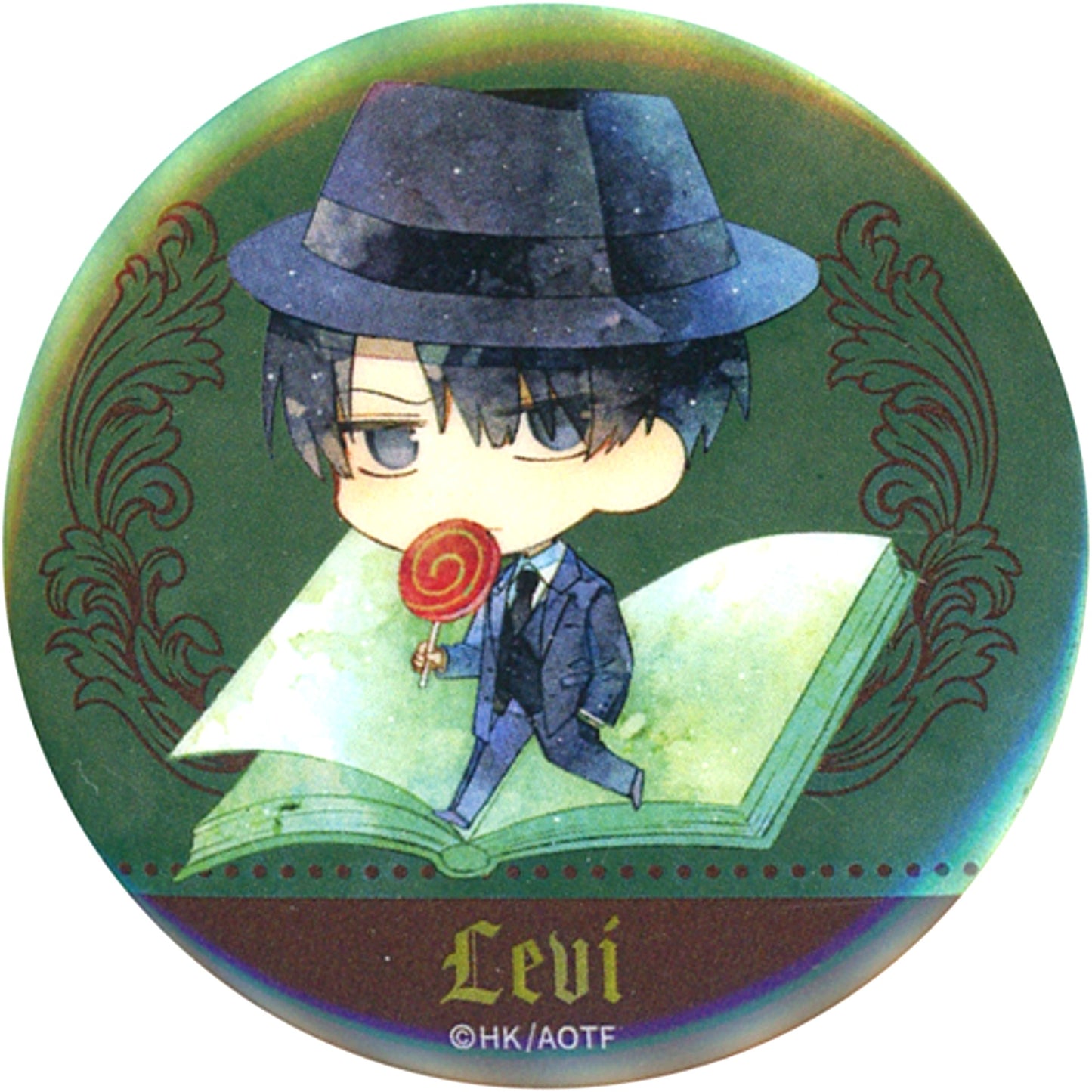 Levi - Deformed Metallic Badge Kuji Mate Attack on Titan Prize E-8 [USED]