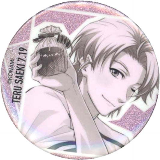 Tokimeki Memorial Girl's Side Teru Saeki Kirakira Character Badge Collection 2nd 2021 Birthday Illustration Buttons [USED]