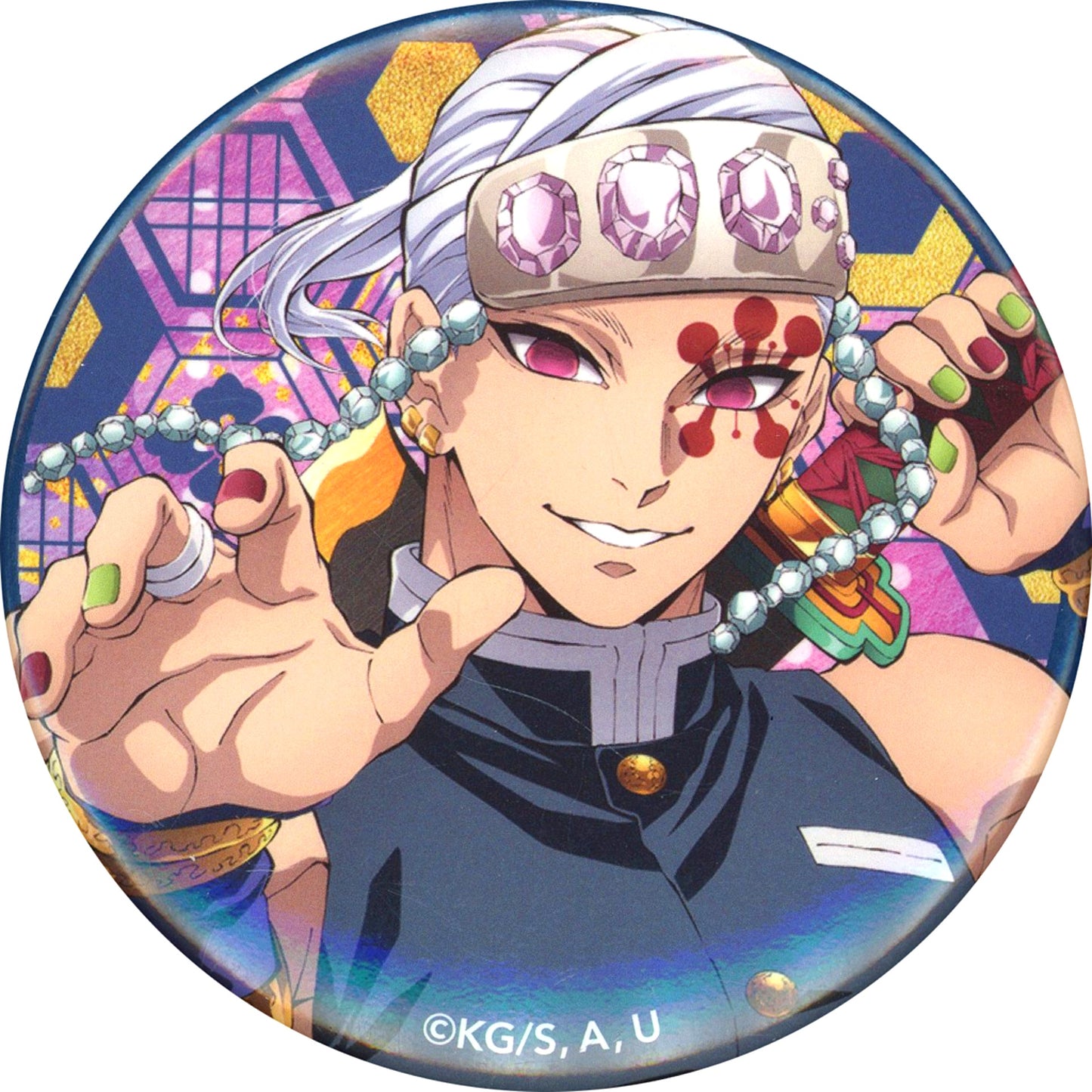 Tengen Uzui Smiling Button Demon Slayer [USED]