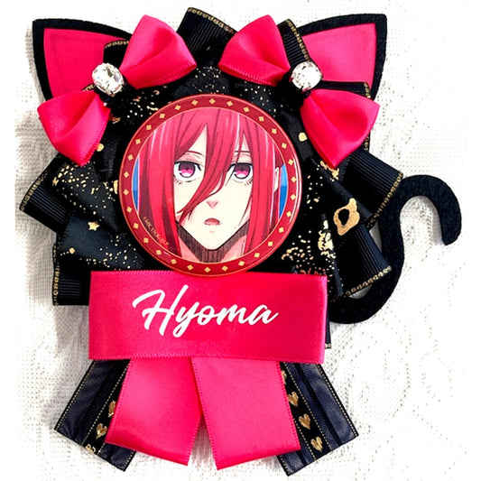 Hyoma Chigiri Blue Lock Cat Ear Rosette Button Badge Set [USED]