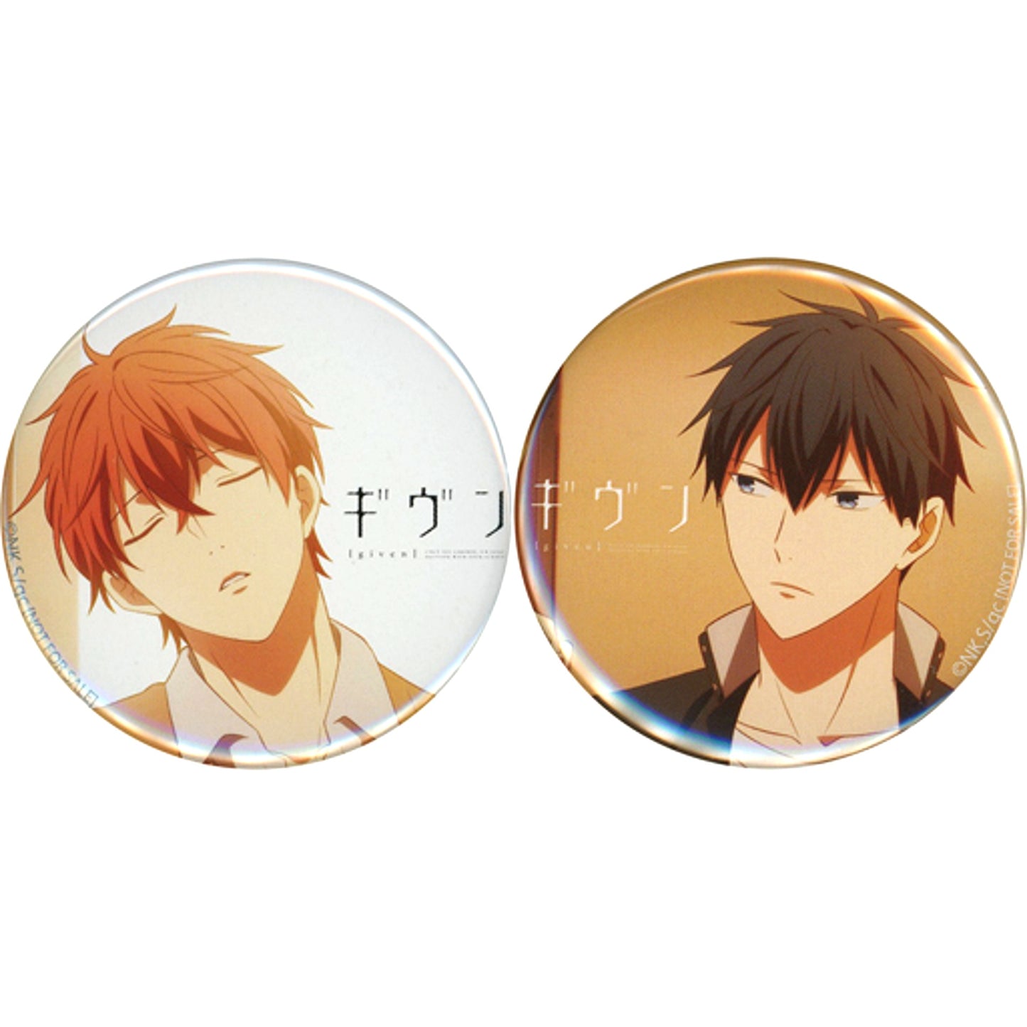 Mafuyu Sato & Ritsuka Uenoyama Given Blu-ray DVD Button 2 Pieces Set Animate All Volumes Purchase Bonus [USED]