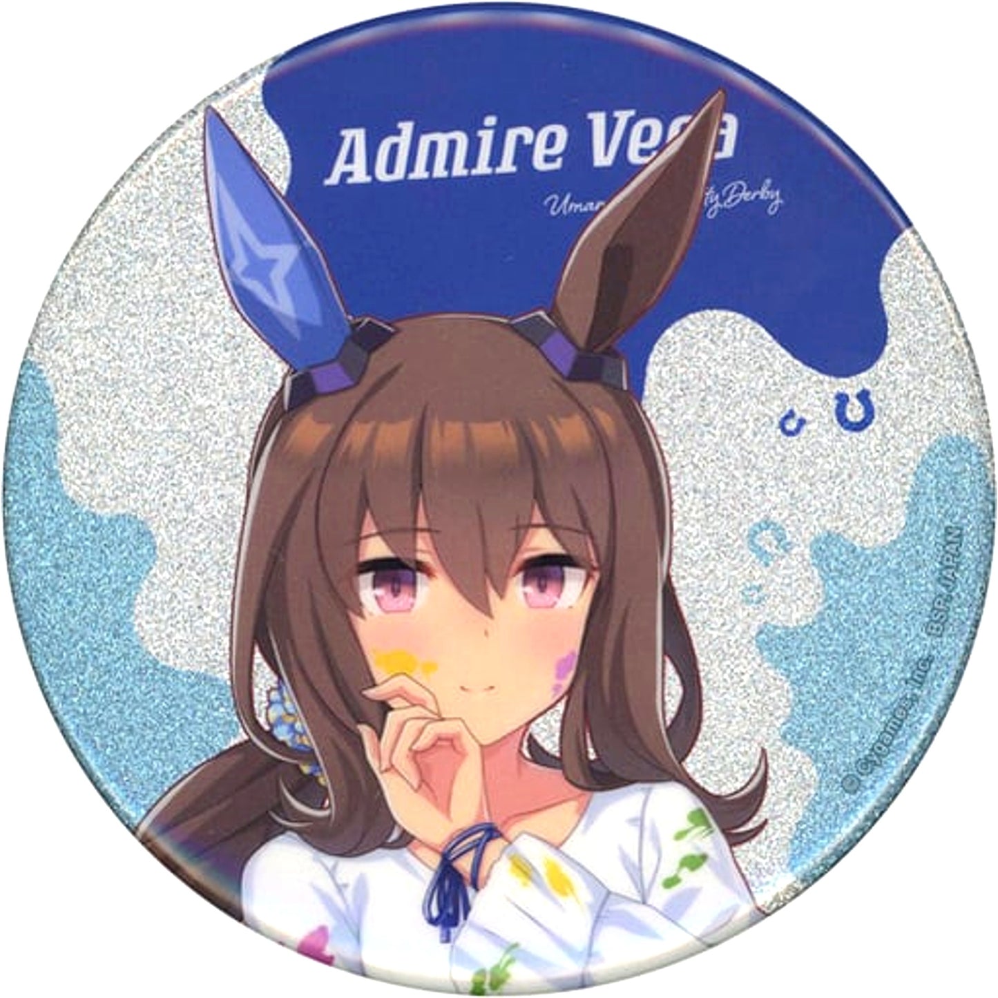 Admire Vega Uma Musume Pretty Derby Glitter Button Painter Style Uma Musume Pretty Derby NAMCO Promotion SECOND [USED]