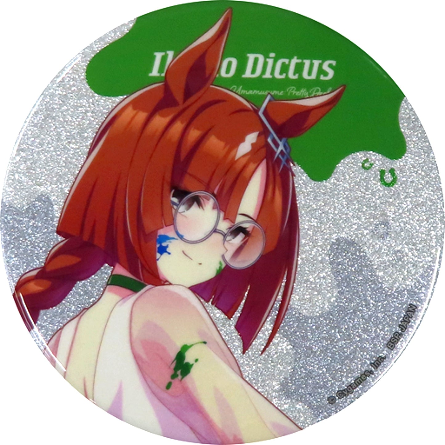Ikuno Dictus Uma Musume Pretty Derby Glitter Button Painter Style Uma Musume Pretty Derby NAMCO Promotion SECOND [USED]