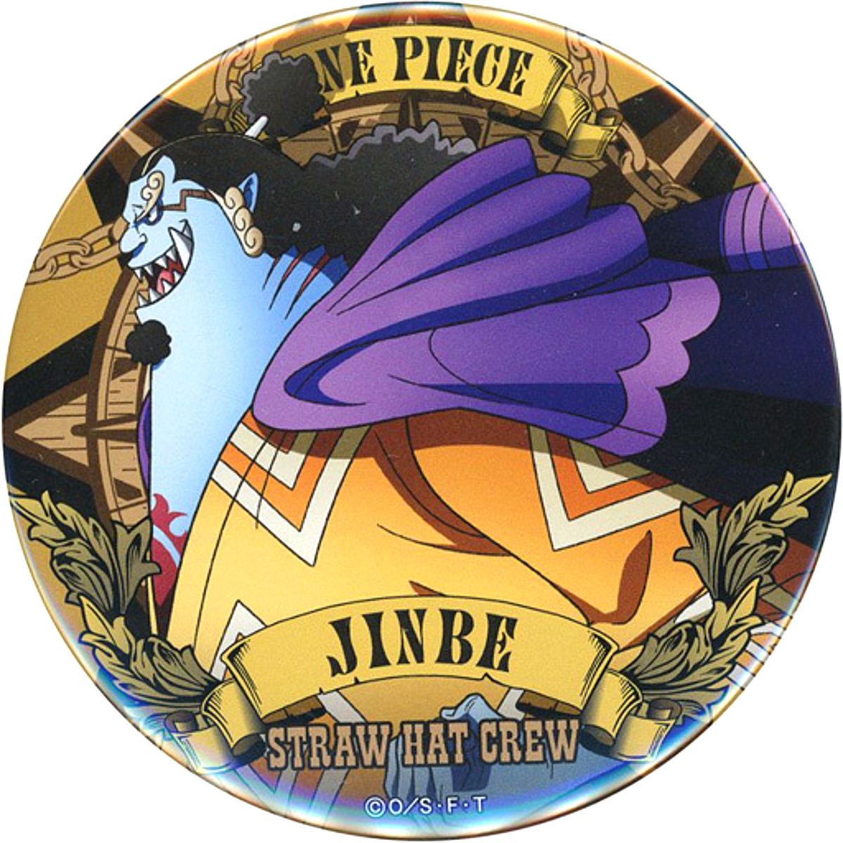 Jinbe One Piece Ultimate Crew Vol. 5 Jumbo Button [USED]