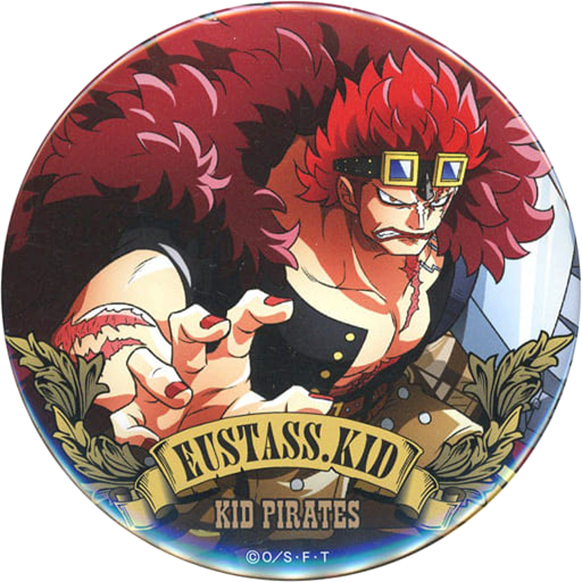 One Piece Eustace Kid Ultimate Crew Part 5 Dodeka Can Badge Buttons [USED]