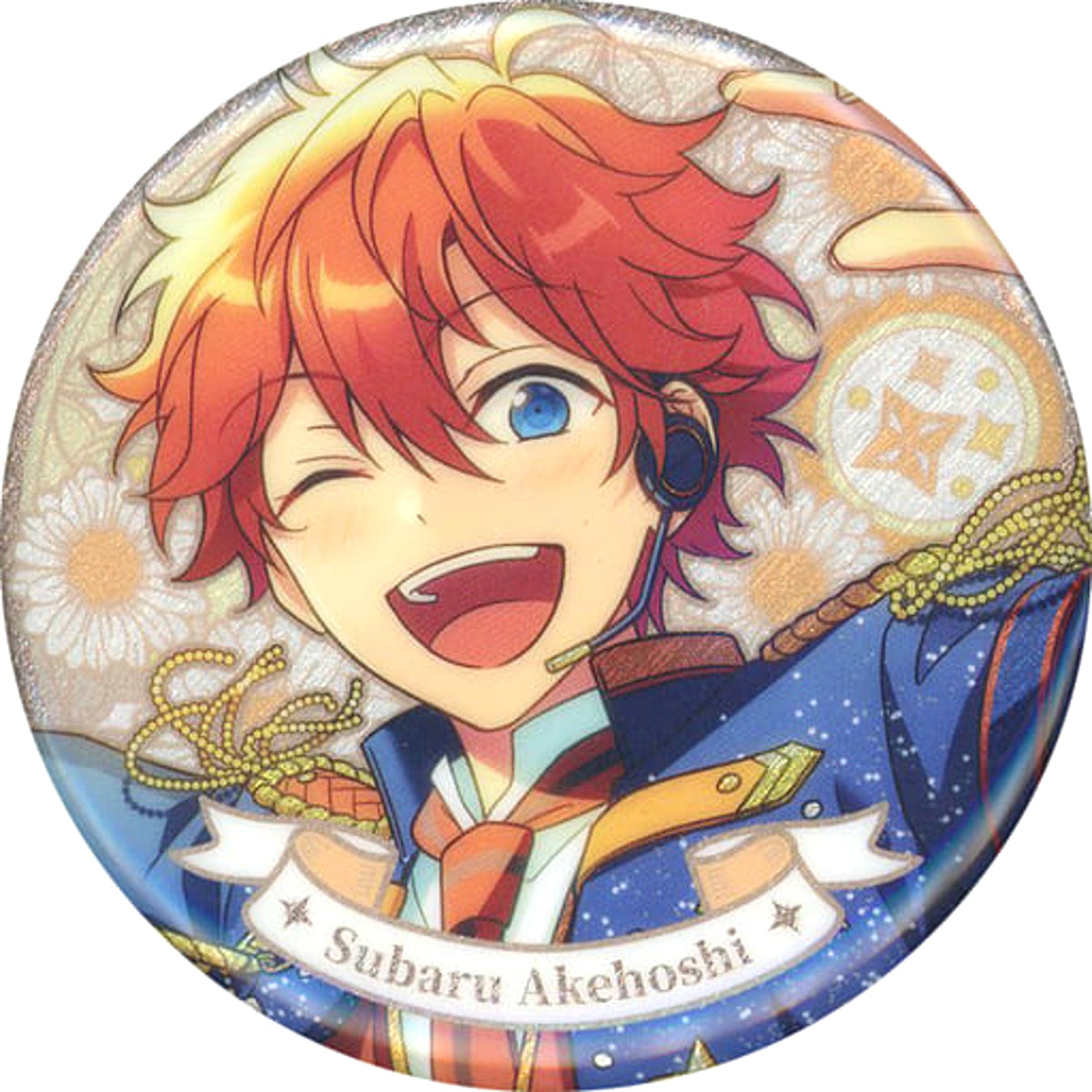 Ensemble Stars!! Subaru Akehoshi Flower Contract Can Badge Group A China Limited Buttons [USED]