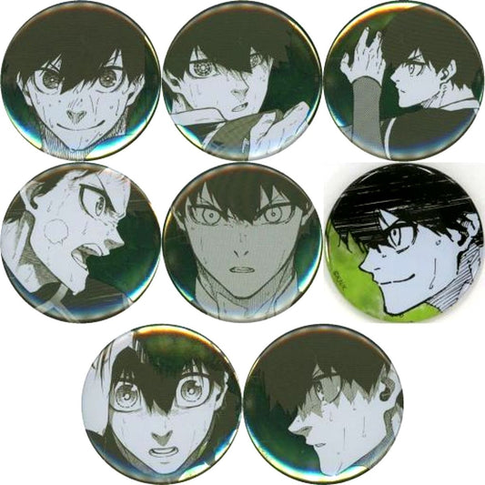 Set of 8 Yoichi Isagi Blue Lock BLUE LOCK Exhibition Chara Badge Collection Button [USED]