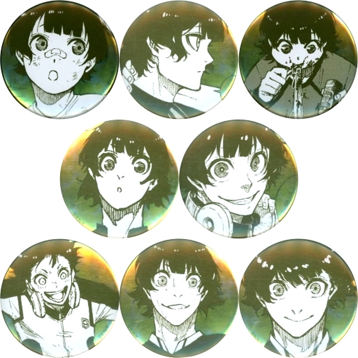 Set of 8 Meguru Bachira Blue Lock BLUE LOCK Exhibition Chara Badge Collection Button [USED]