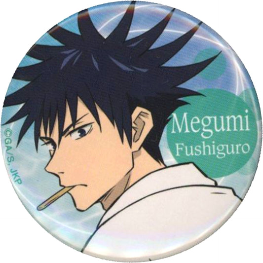 Megumi Fushiguro Jujutsu Kaisen Character Badge Collection Ice Series Drawn Illustration [USED]