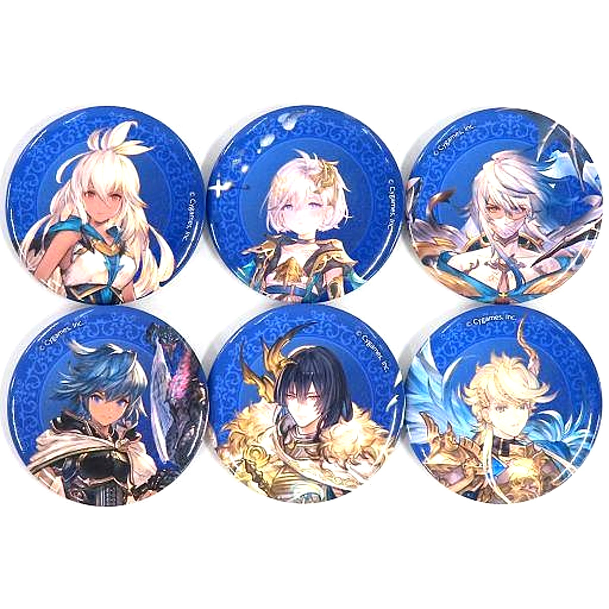 Set of 6 Granblue Fantasy Original Ver. Chara Badge Collection 8th Anniversary Ver. [USED]