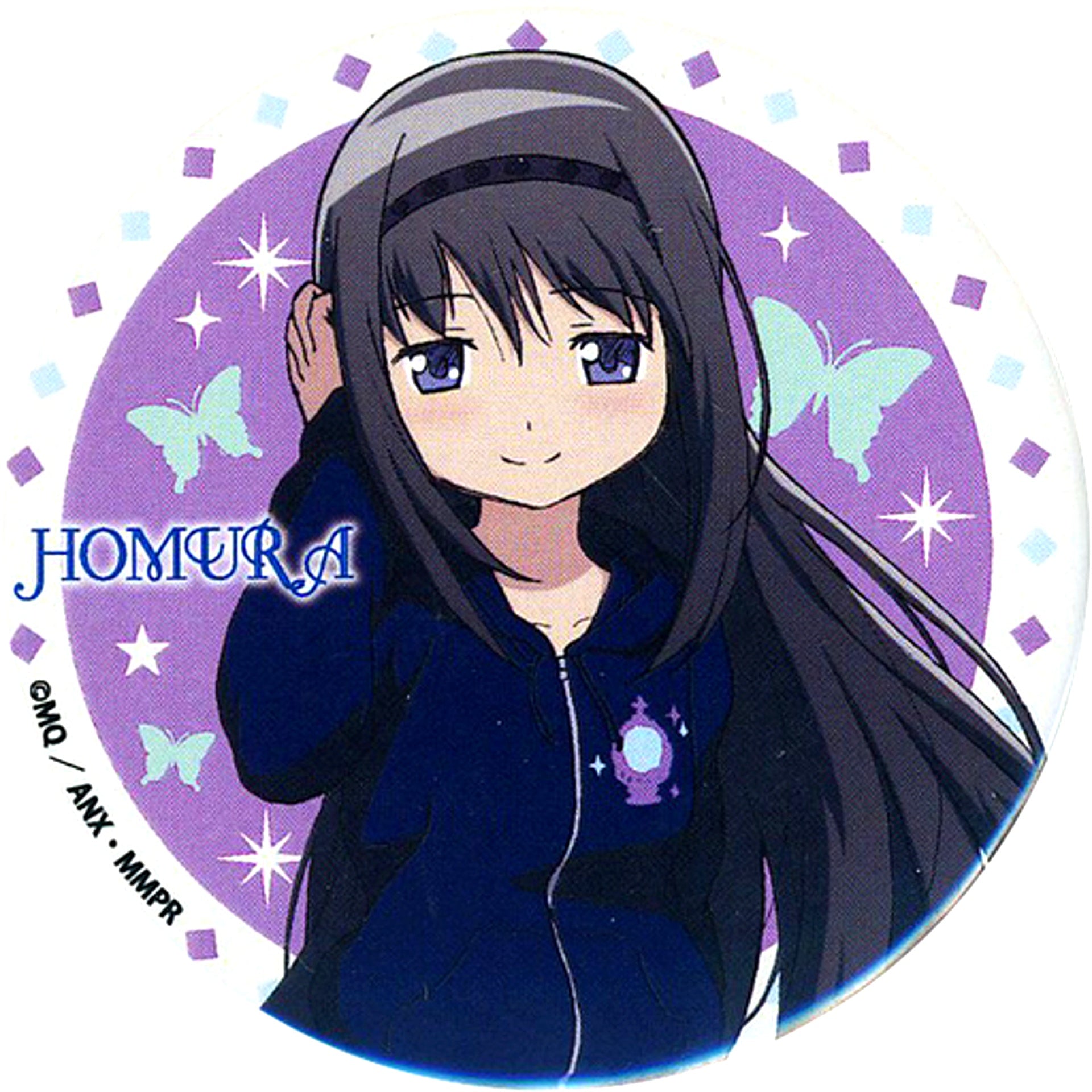Homura Akemi Single Original Button Puella Magi Madoka Magica Design Bottle C89 Goods [USED]