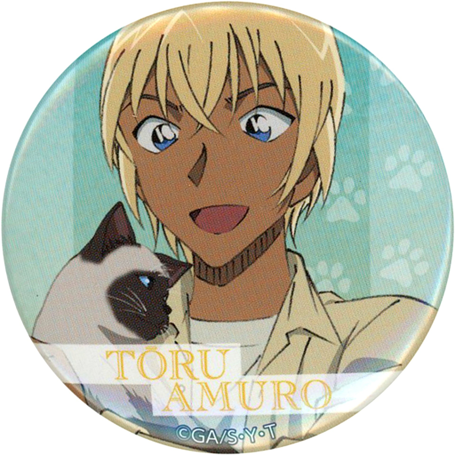 Toru Amuro Face Detective Conan Character Badge Collection [USED]