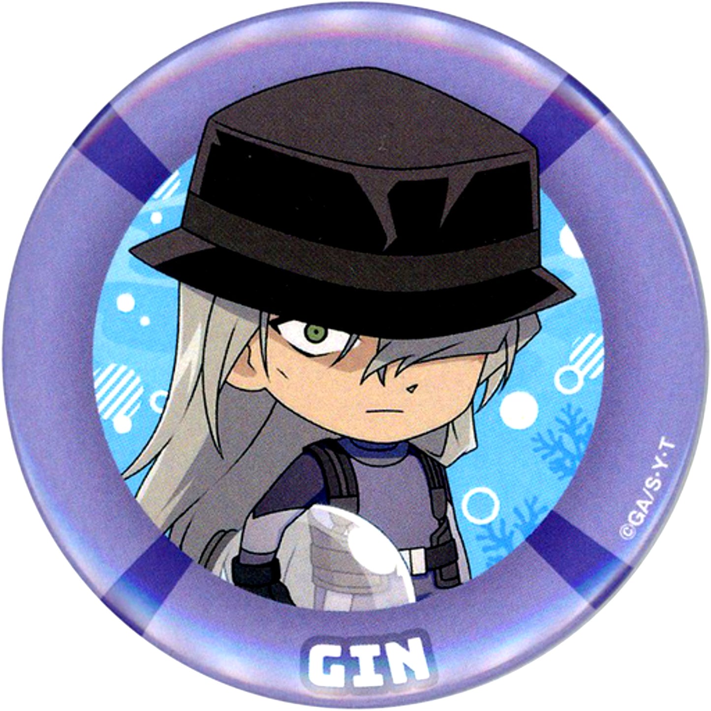 Gin Detective Conan Black Iron Submarine Release Commemoration Fair in Hands Trading Button Diver [USED]
