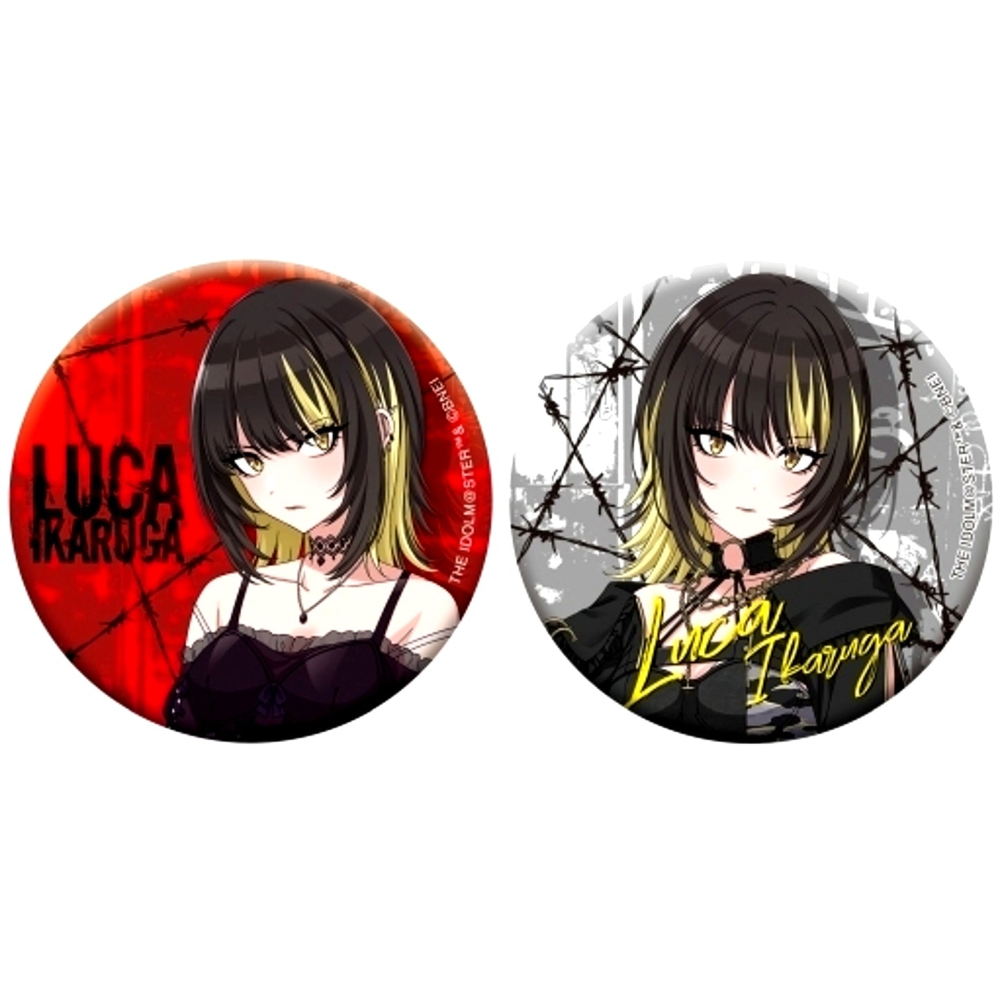 Luca Ikaruga Can Badge Set of 2 The Idolmaster Shiny Colors [USED]