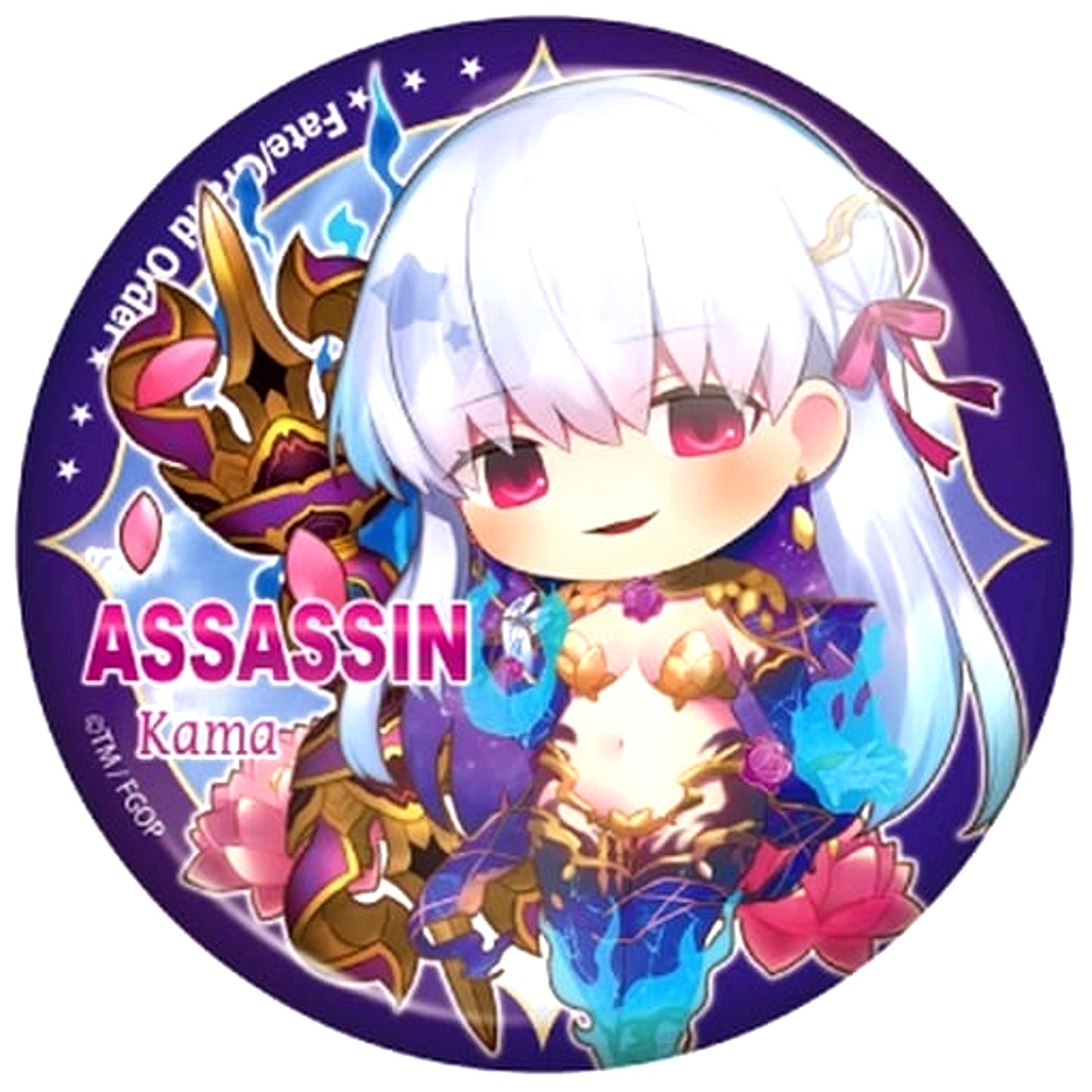 Fate/Grand Order Assassin Kama CharaToria Can Badge Vol.8 [USED]