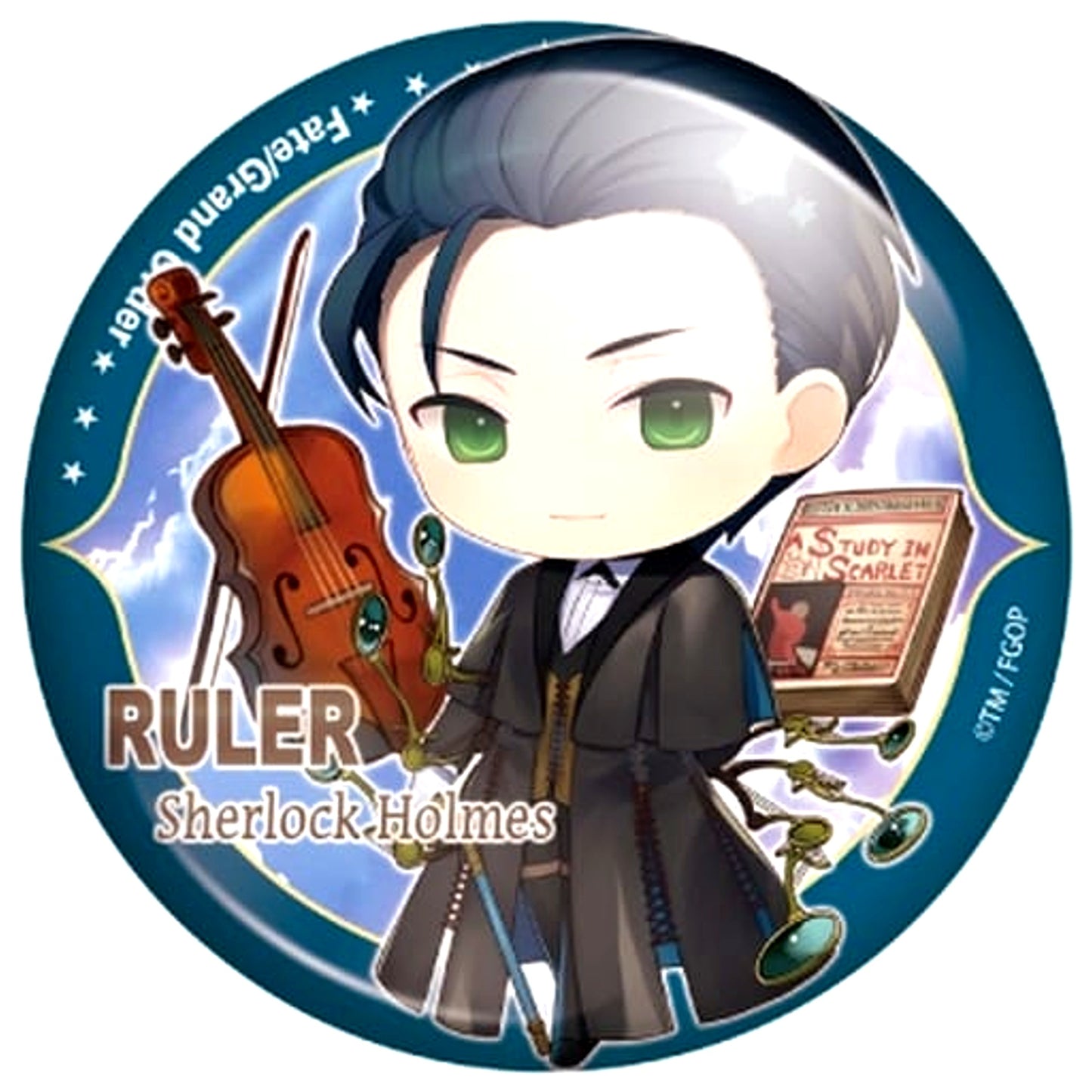 Fate/Grand Order Sherlock Holmes Ruler Charatoria Can Badge Vol.8 [USED]