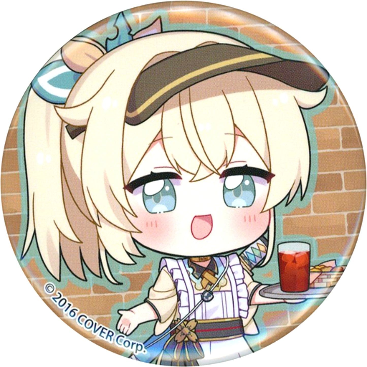 Kazama Iroha Mini Character Virtual YouTuber Hololive holoX Cafe Invasion x SWEETS PARADISE Trading Button [USED]