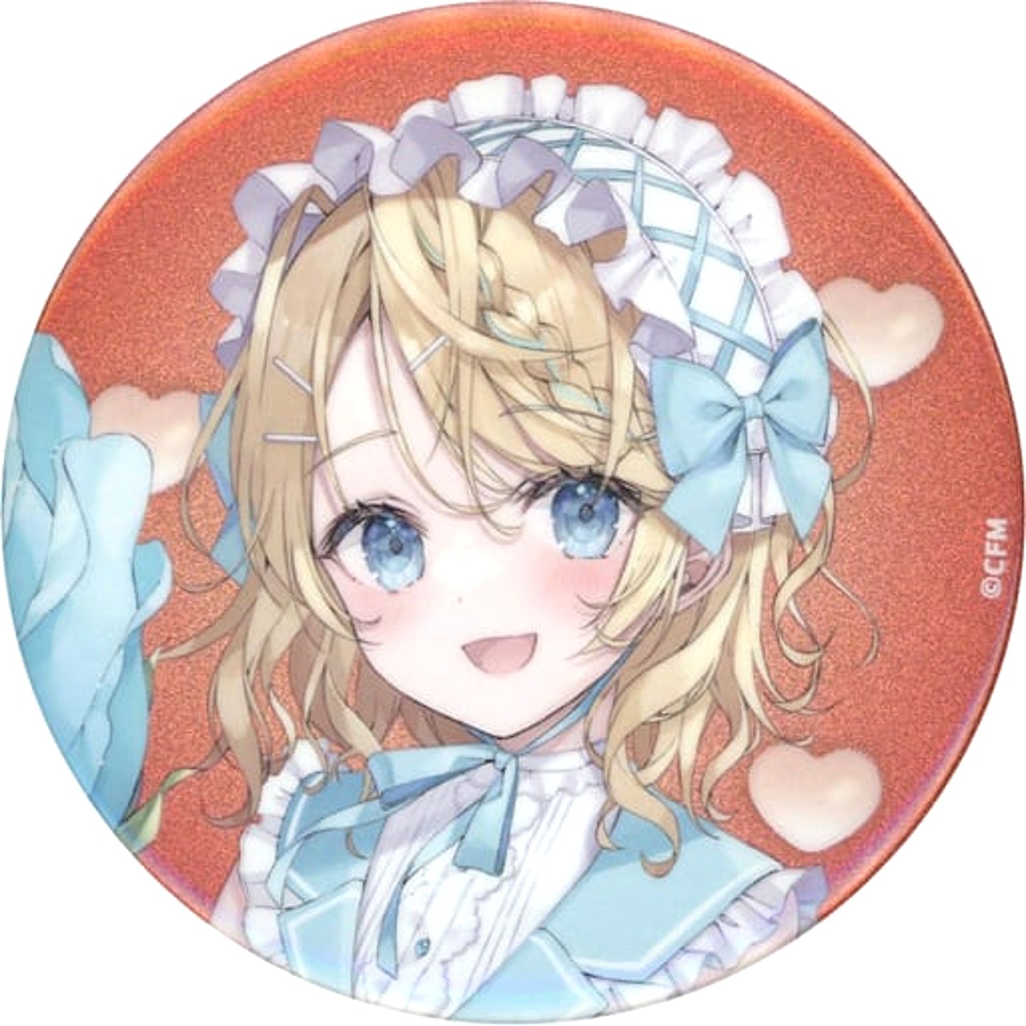 Kagamine Rin Glitter 75mm Button Rakuten Collection Hatsune Miku Happy 16th Birthday E-2 Prize [USED]