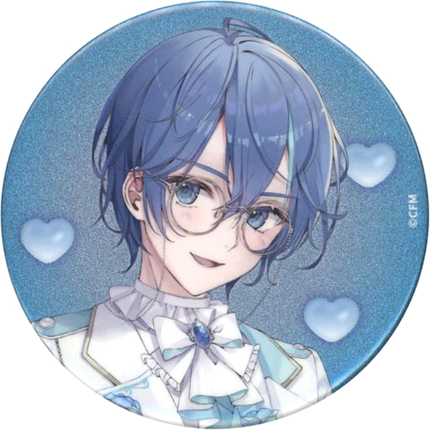 KAITO Glitter 75mm Button Rakuten Collection Hatsune Miku Happy 16th Birthday E-6 Prize [USED]
