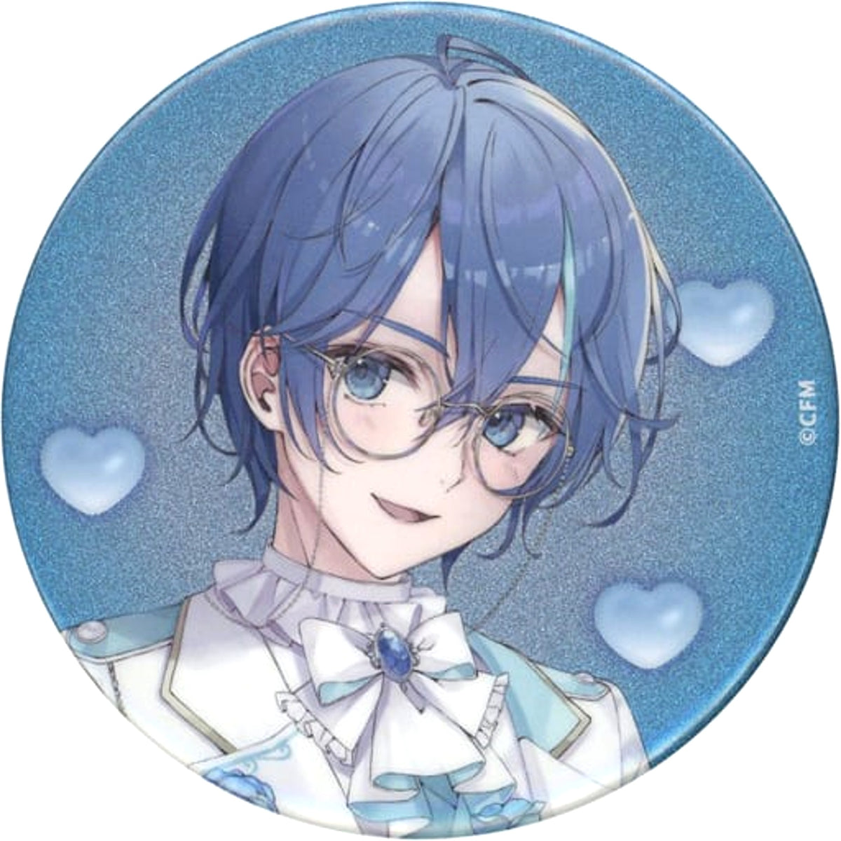 VOCALOID KAITO Glitter Rakuten Collection Happy 16Th Birthday 75mm Can Badge Prize E-6 Buttons [USED]