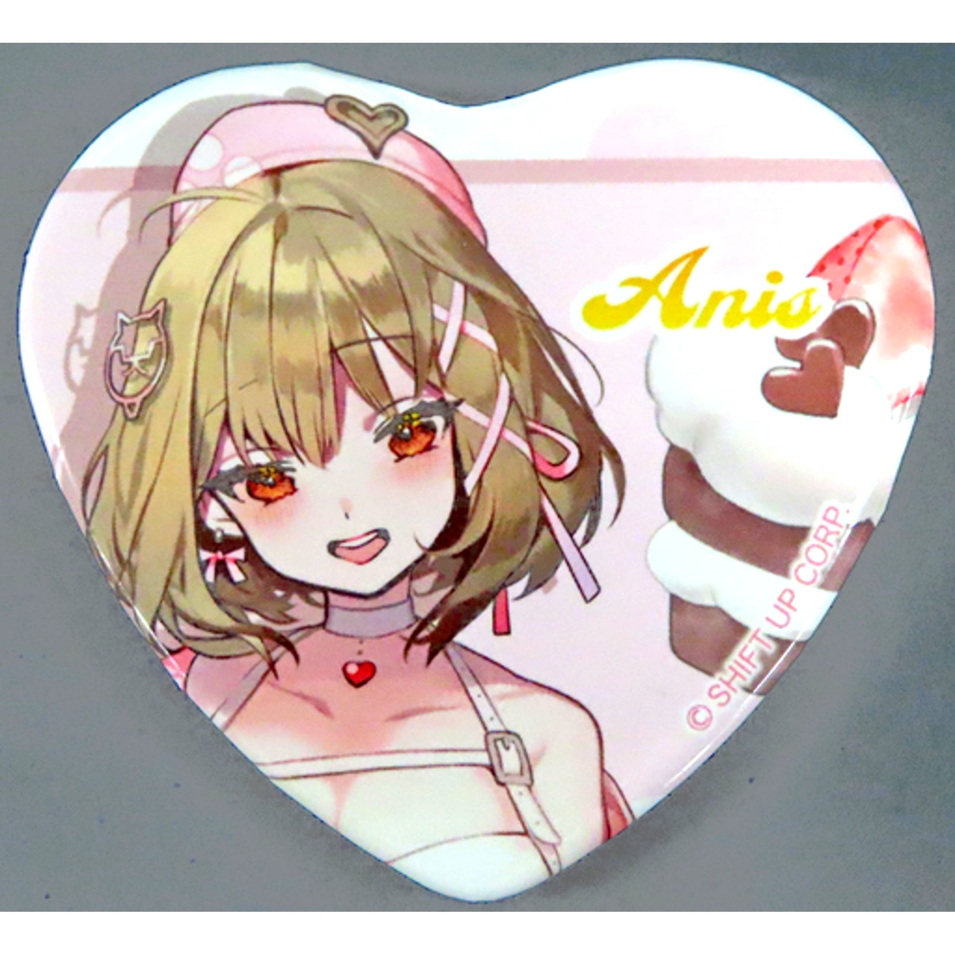 Anis Goddess of Victory NIKKE Heart Shape Button Valentine ver. [USED]