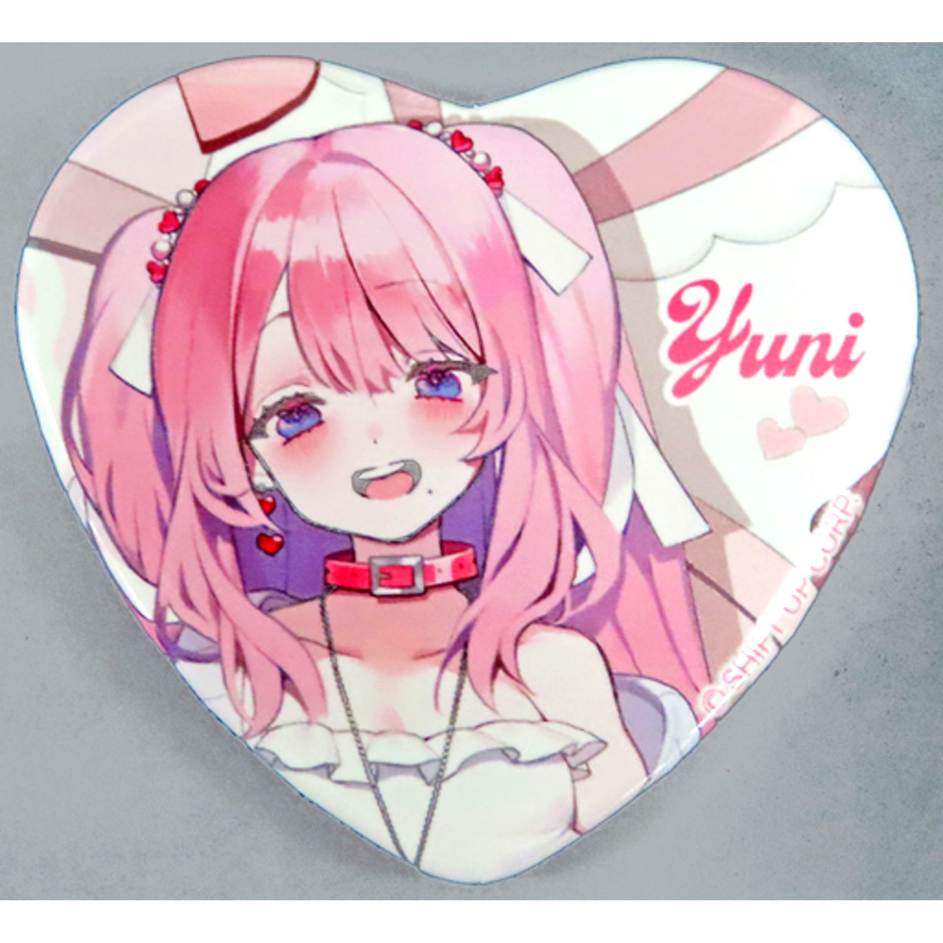 Yuni Goddess of Victory NIKKE Heart Shape Button Valentine ver. [USED]
