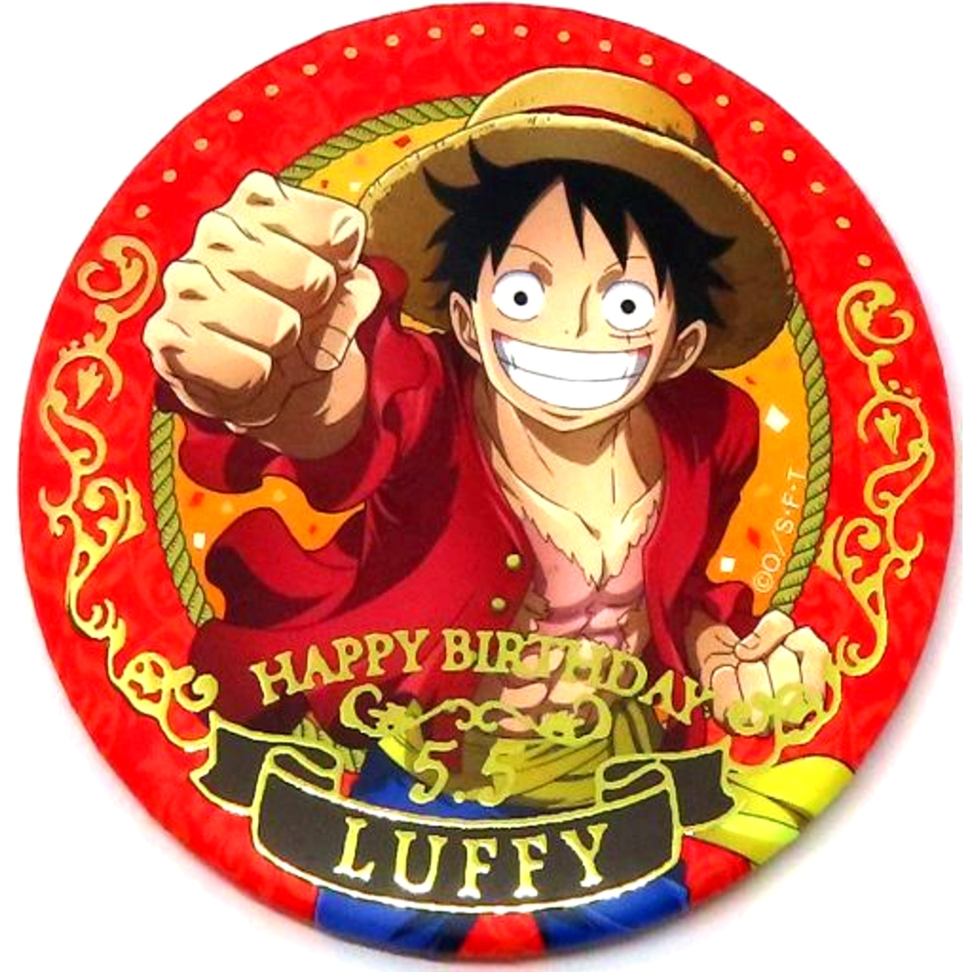 Monkey D. Luffy One Piece Birthday Jewelry Button May 2023 Mugiwara Store Limited [USED]