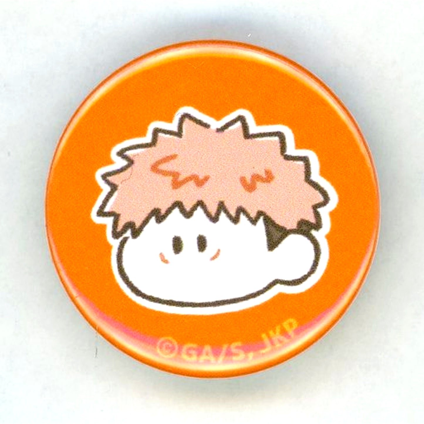 Yuji Itadori Jujutsu Kaisen Mamekan Trading Mini Button Marumarimasu [USED]