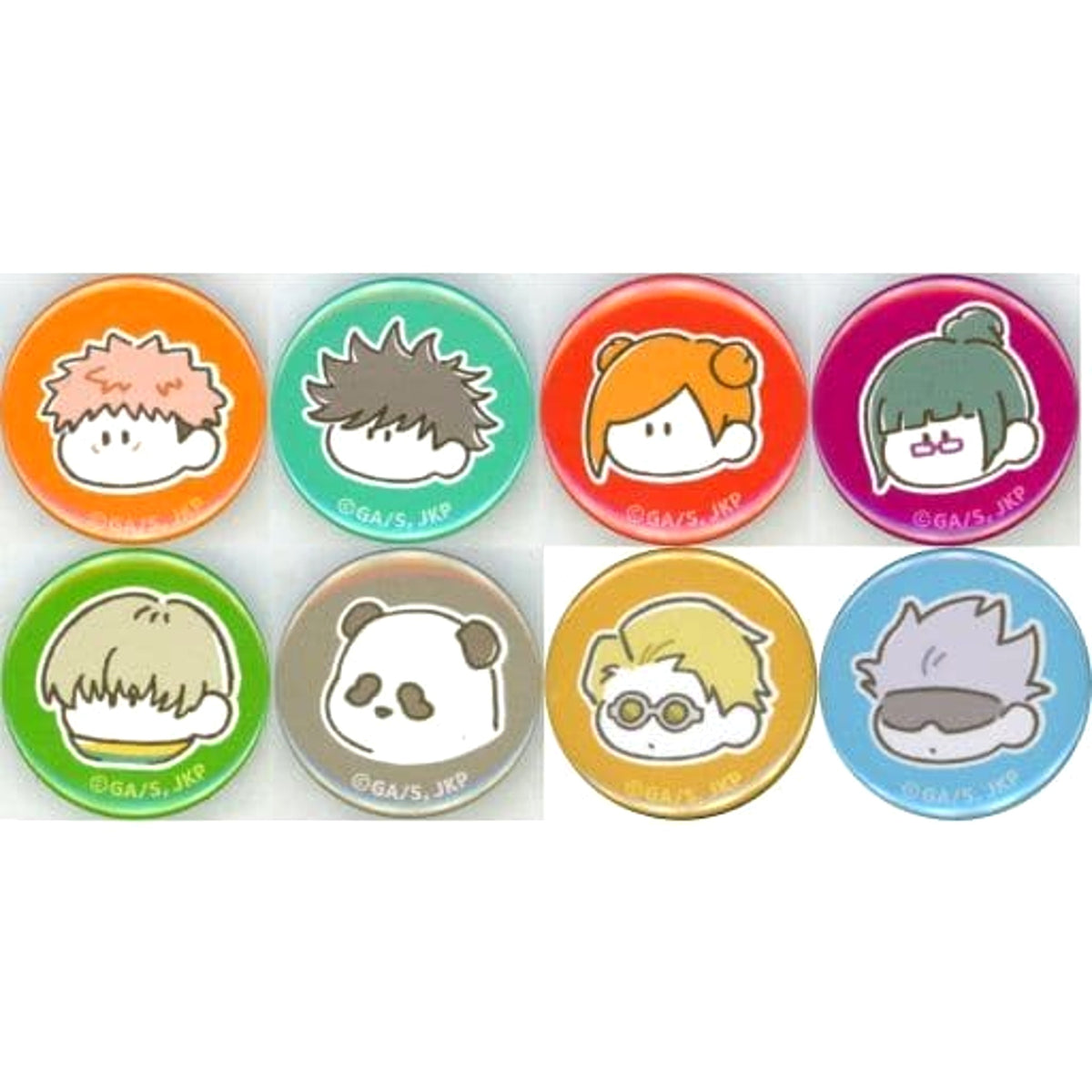 Jujutsu Kaisen Kento Nanami & Others Mamecan Trading Mini Can Badge Marumarimasu All 8 Types Set Buttons [USED]