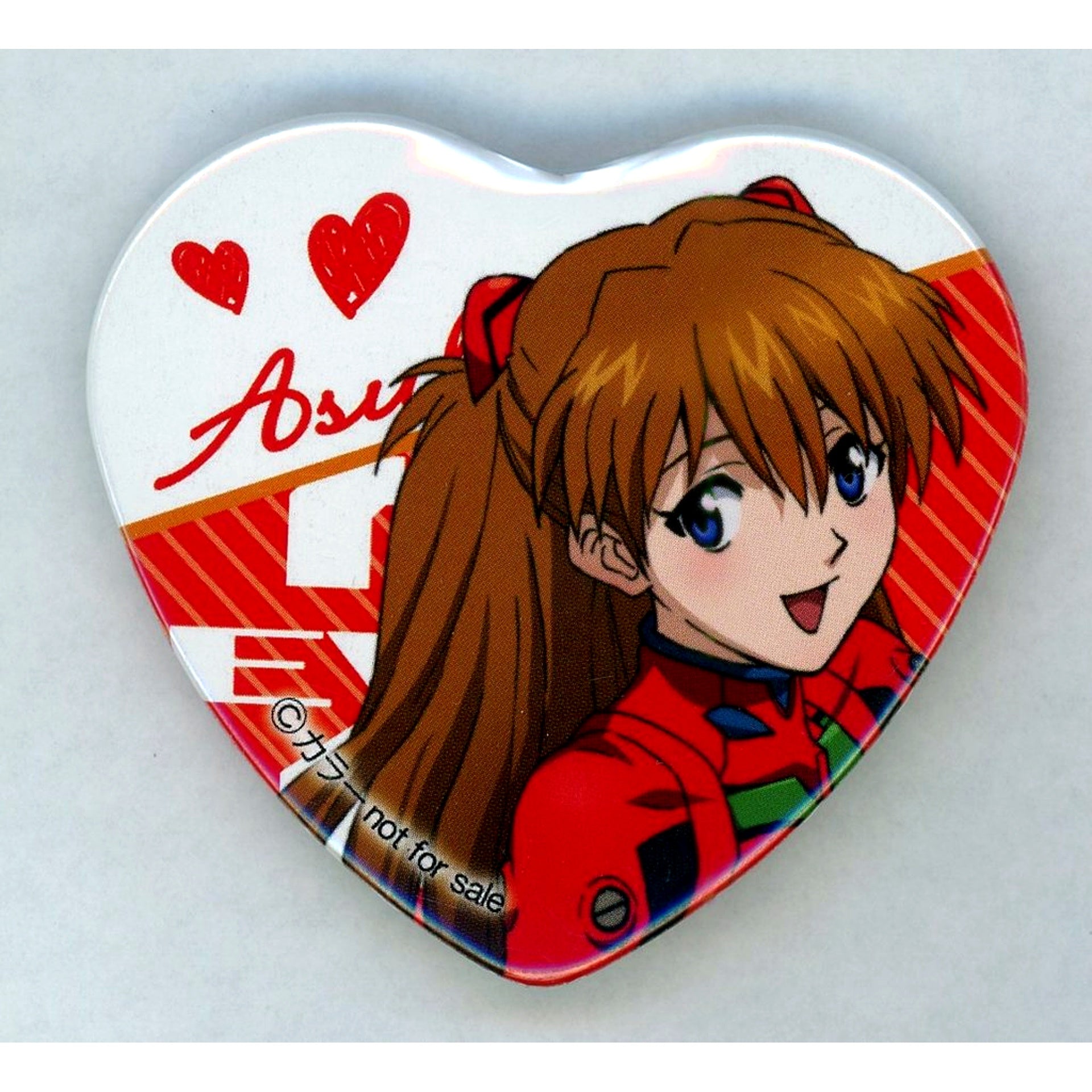 Asuka Shikinami Langley Plugsuit Red Heart Button Included Item for Neon Genesis Evangelion Chocolate Crunch BOX Asuka [USED]