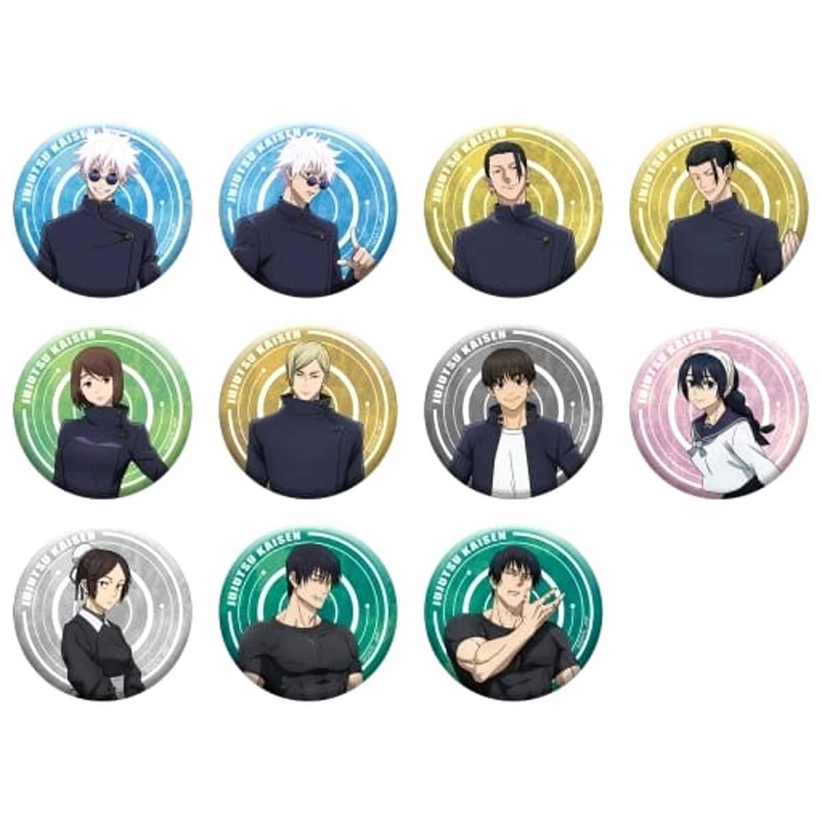 Jujutsu Kaisen Season 2 Satoru Gojo & Others Trading Can Badge All 11 Types Set Buttons [USED]