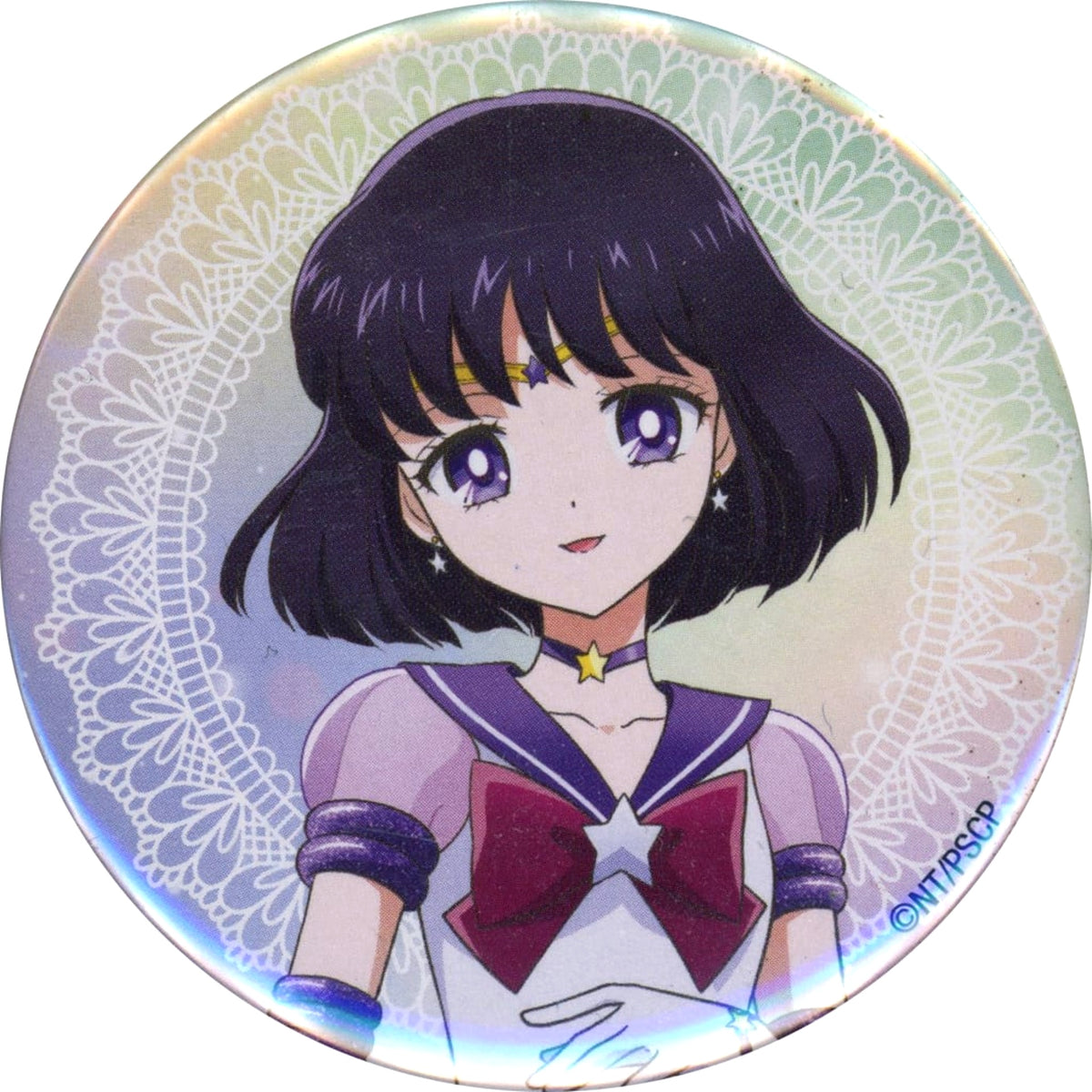 Sailor Moon Cosmos Part 2 Eternal Sailor Saturn Trading Can Badge Theater Limited Buttons [USED]