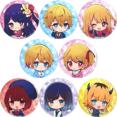 Oshi No Ko Ruby Hoshino & Others Going Out with That Girl Can Badge SD TSUTAYA Limited All 8 Types Set Buttons [USED]