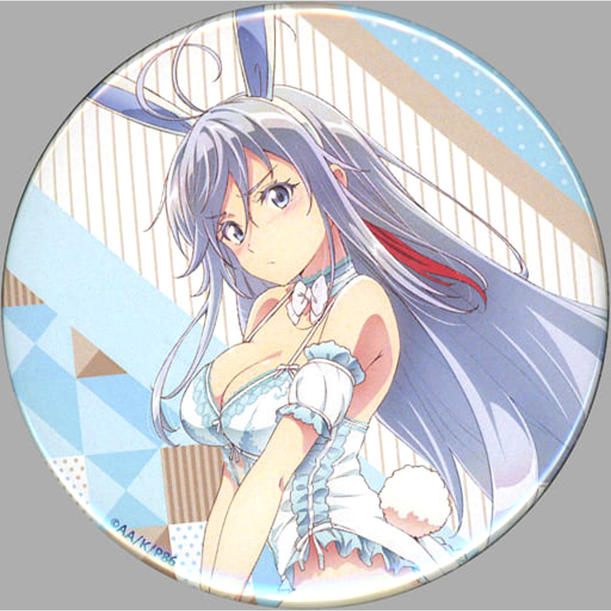 86 Vladilena Milize White Bunny Valentine's Day Online Kuji Can Badge Kujibikido Limited Prize C-2 Buttons [USED]