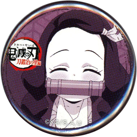 Nezuko Kamado Demon Slayer Swordsmith Village Arc x ufotable Cafe Machi Asobi CAFE Real Time Cafe 32mm Lottery Button Ep 3 [USED]