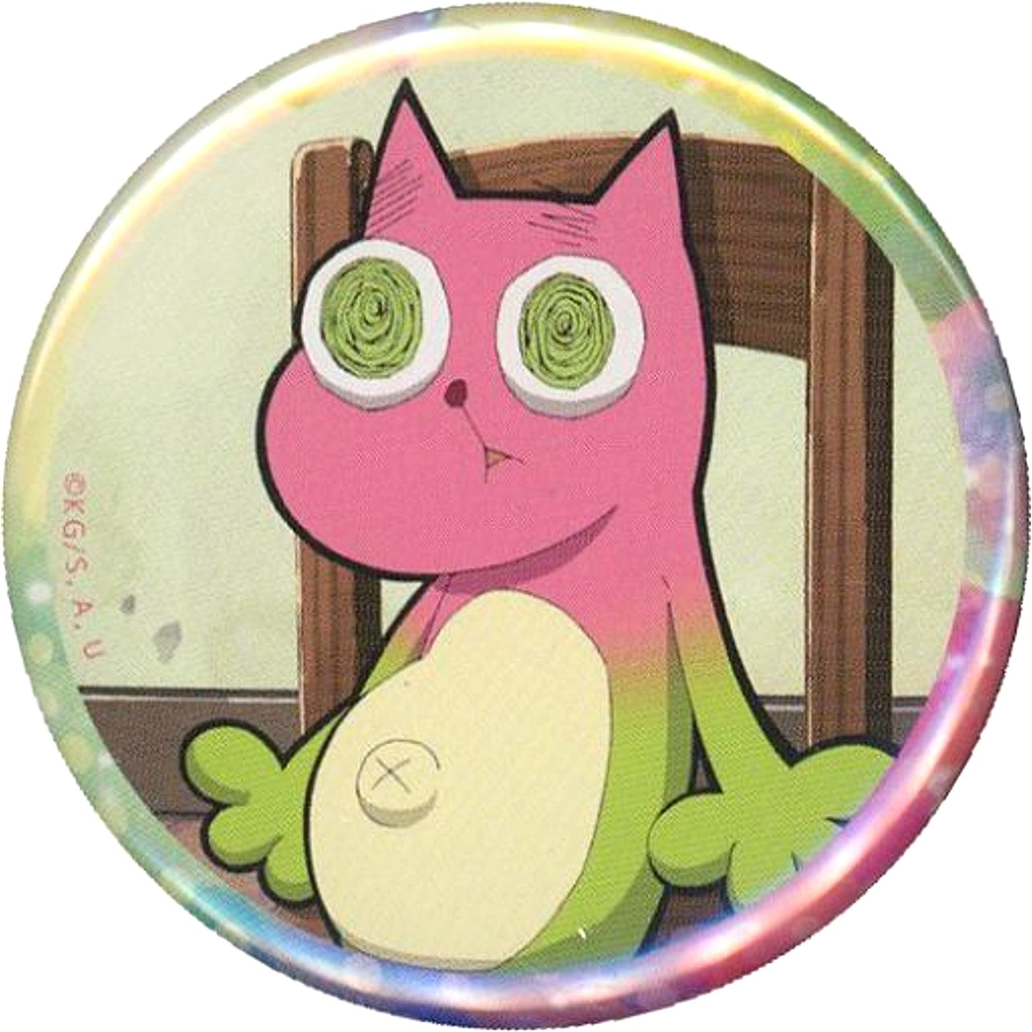 Big Hand Cat Demon Slayer Swordsmith Village Arc Junior High and High School!! Kimetsu Academy Story Random 57mm Button [USED]