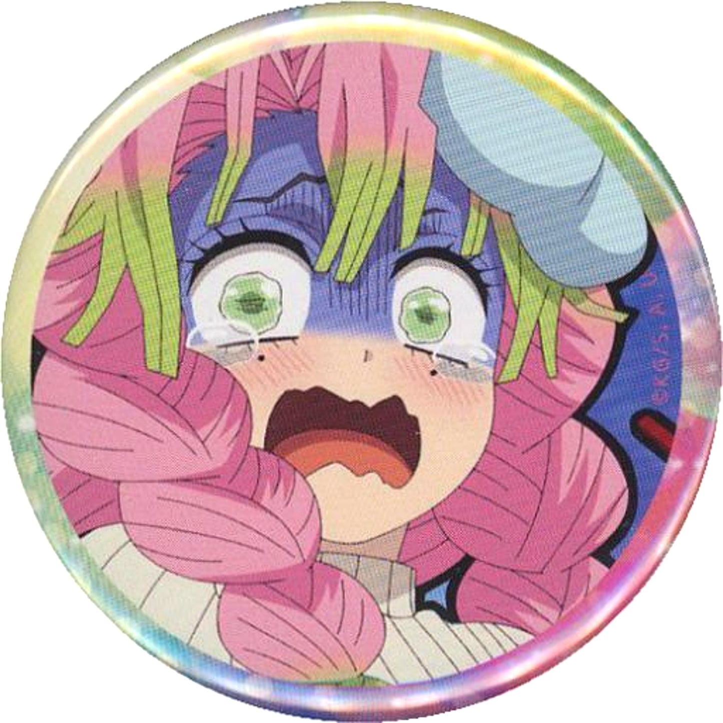 Mitsuri Kanroji Pale Demon Slayer: Kimetsu no Yaiba Swordsmith Village Arc Junior High and High School Integrated!! Kimetsu Gakuen Story Random 57mm Button [USED]