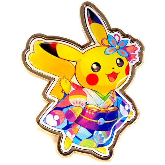 Pokemon Pikachu Wearing Kaga Kimono Pins Pokemon Center Kanazawa Limited Pins [USED]