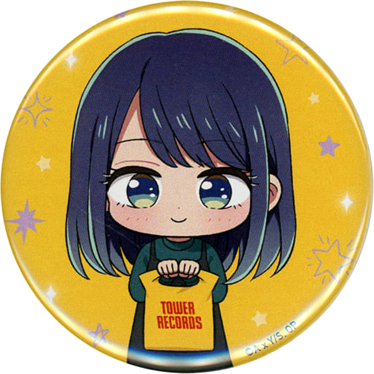 Oshi No Ko Akane Kurokawa Trading Can Badge Tower Records Cafe Limited Buttons [USED]