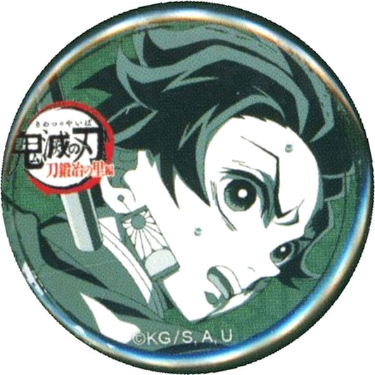 Tanjiro Kamado Demon Slayer: Kimetsu no Yaiba Swordsmith Village Arc 32mm Kuji Button Badge ufotable Cafe Machi Asobi CAFE Real Time Cafe Episode 4 [USED]