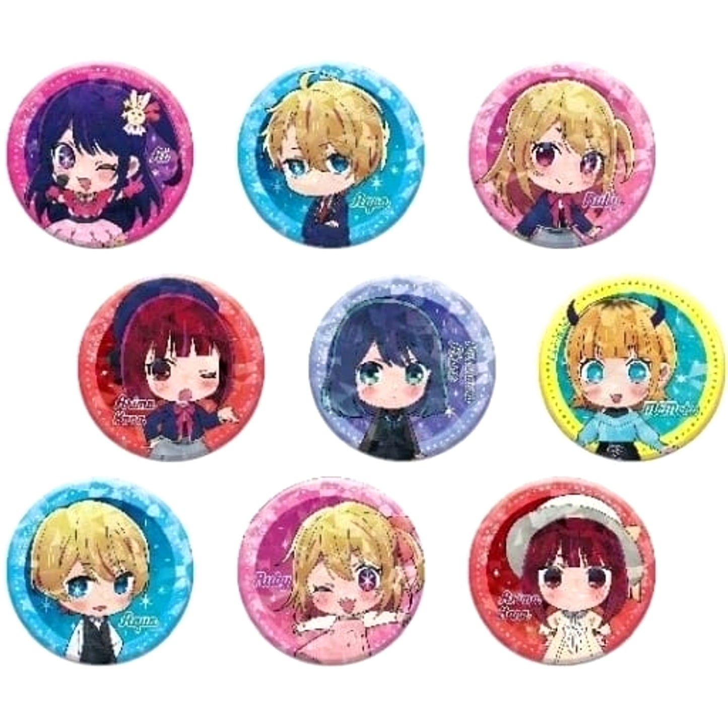 Kana Arima & Others Oshi No Ko All 9 Types Set Kiratto Button [USED]