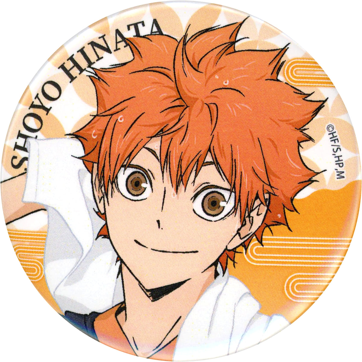 Haikyu!! Shoyo Hinata Trading Can Badge Bath Ver. Gokurakuyu Raku Spa Saikou ni Hi na Kyujitsu Limited Buttons [USED]