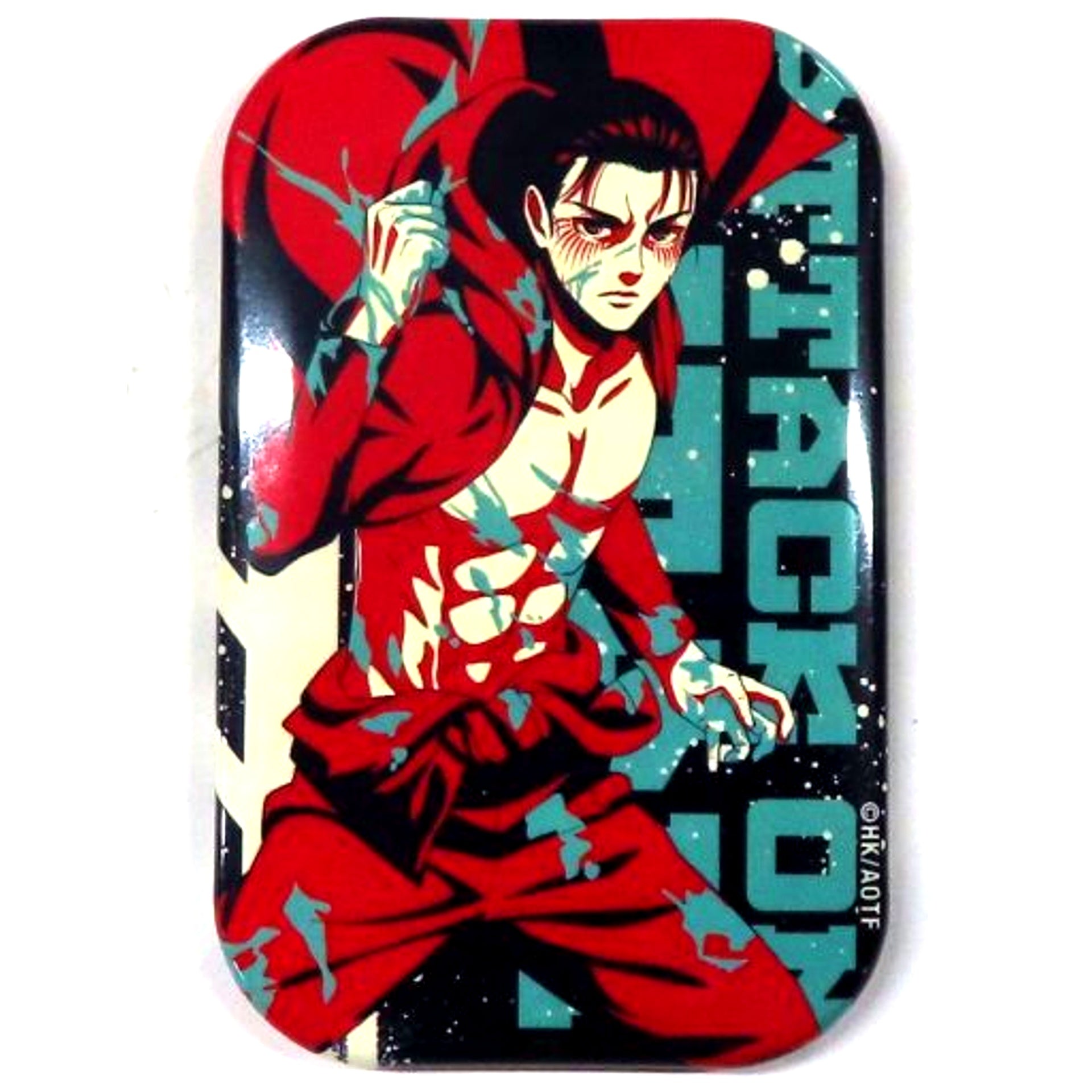 Eren Yeager Attack on Titan The Final Season Akihabara Festival Trading Marukaku Badge [USED]