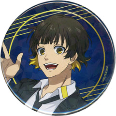Blue Lock Meguru Bachira Newly Drawn Illustration 65mm Hologram Can Badge 02.Suit Ver. Pop Up Shop in Akihabara Sukima Store & Tsutaya Limited Buttons [USED]