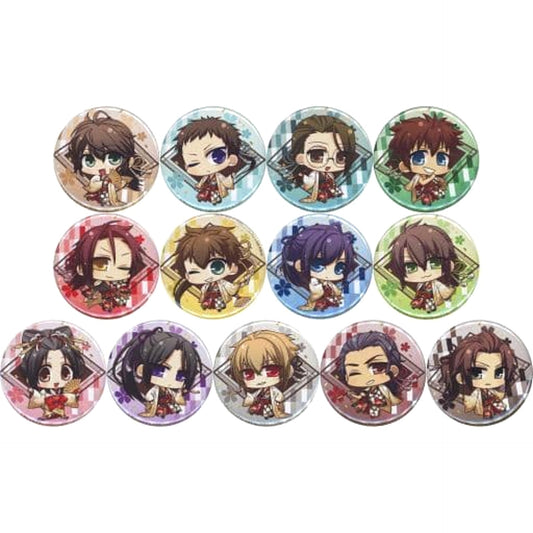 Toshizo Hijikata & Others Hakuouki Shinkai: Manyou no Shou Set of 13 Newly Drawn Chibi Character Button Stellaworth Limited Switch Software Bundled Benefits [USED]