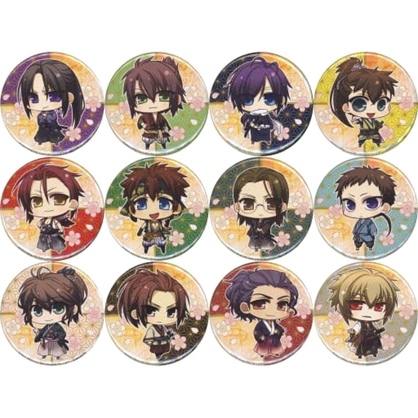 Hajime Saito & Others Hakuouki Shinkai: Manyou no Shou 12 Types Set Original Acrylic Stand WonderGOO Limited Switch Software Bundled Benefits [USED]