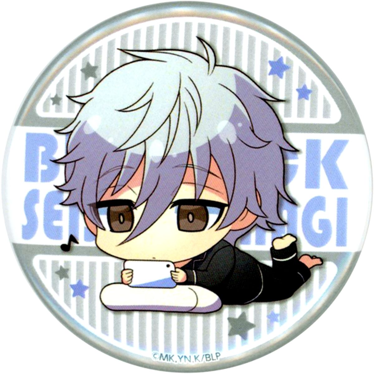 Seishiro Nagi Blue Lock POP UP SHOP in Narita Anime Deck / Da Vinci Store Trading Button Chibi Chara Ver. [USED]