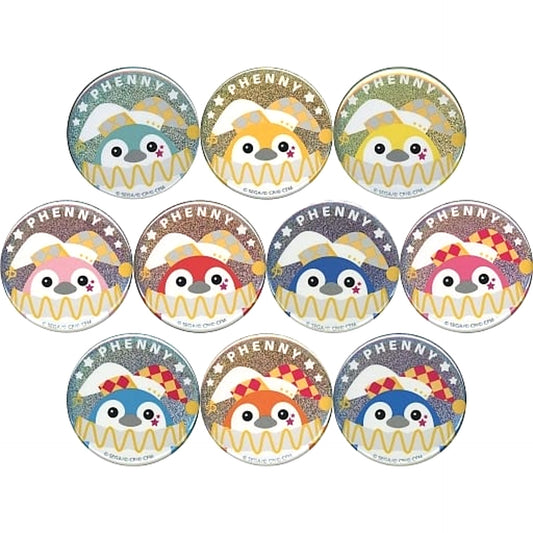 Hatsune Miku: Colorful Stage! Hatsune Miku & Others Fenny-Kun Glitter Can Badge Collection A Phoenix Wonderland Shop Limited All 10 Types Set Buttons [USED]
