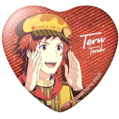 THE IDOLM@STER SideM Teru Tendo Trading Heart Can Badge Buttons [USED]