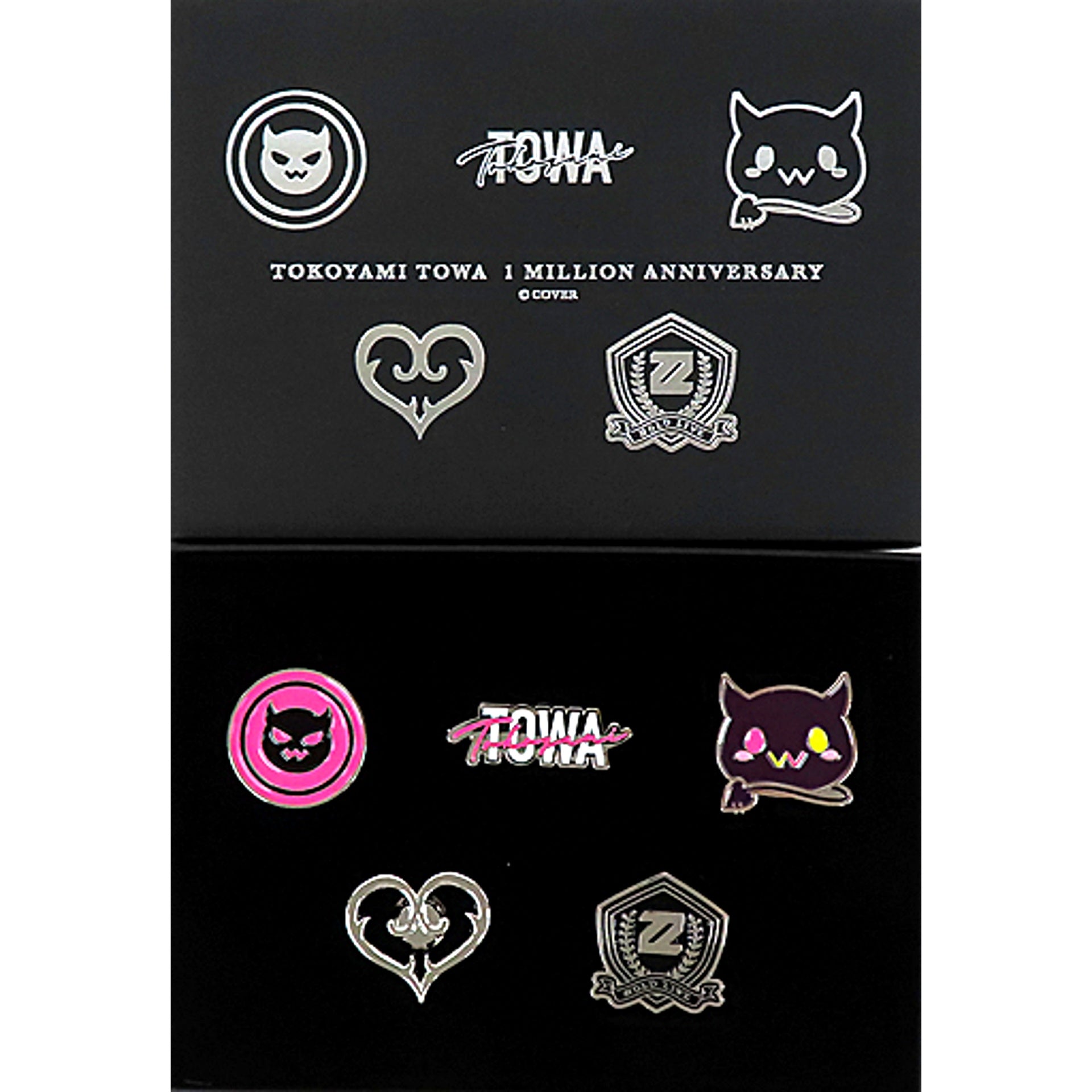 Tokoyami Towa Virtual YouTuber Hololive Pin Button 5 Types 1 Million Anniv [USED]